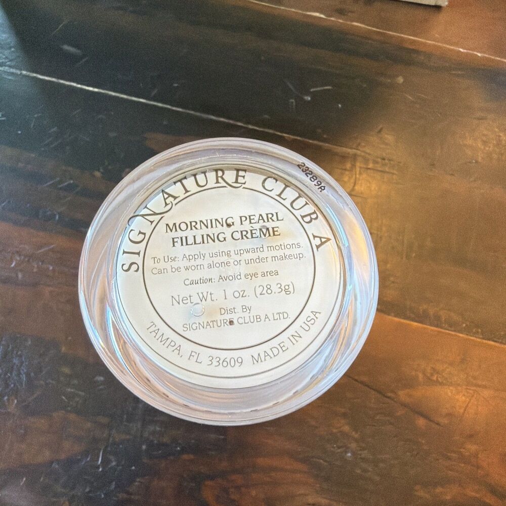 Signature Club A Morning Pearl Filling Cream Creme 1 oz NEW SEALED